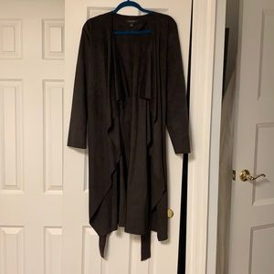 Ultrasuede wrap coat.